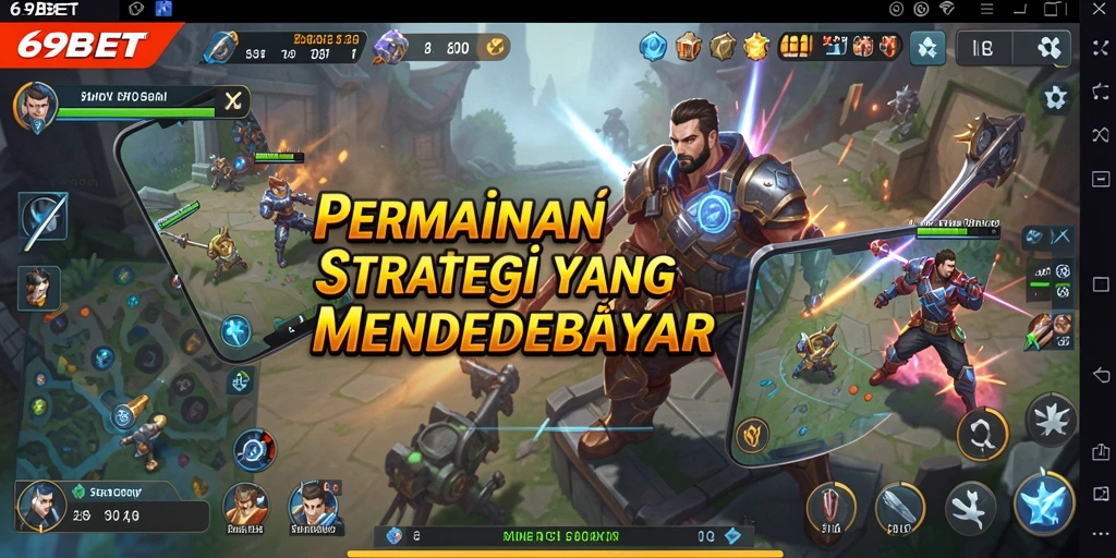 Screenshot gameplay 69BET yang menunjukkan strategi pertempuran yang mendebarkan.