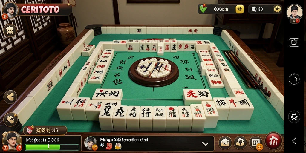 Screenshot CERITOTO menampilkan gameplay Mahjong yang seru.