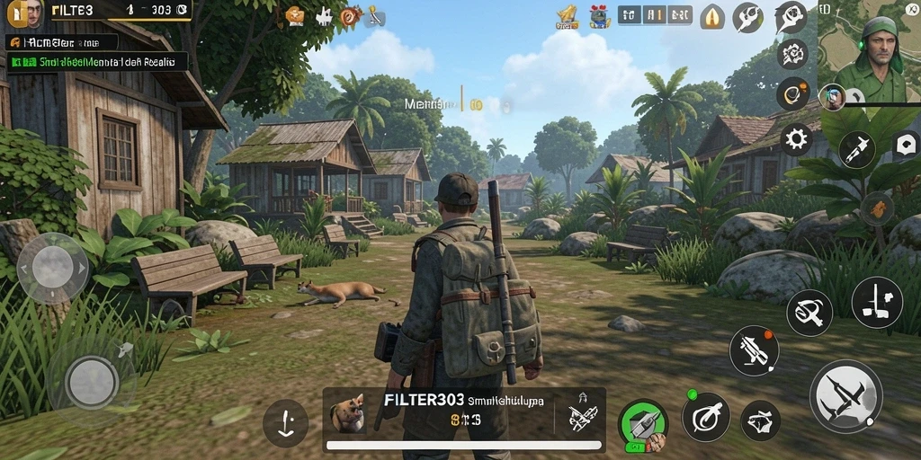 Tampilan gameplay FILTER303 yang menakjubkan dan interaktif.