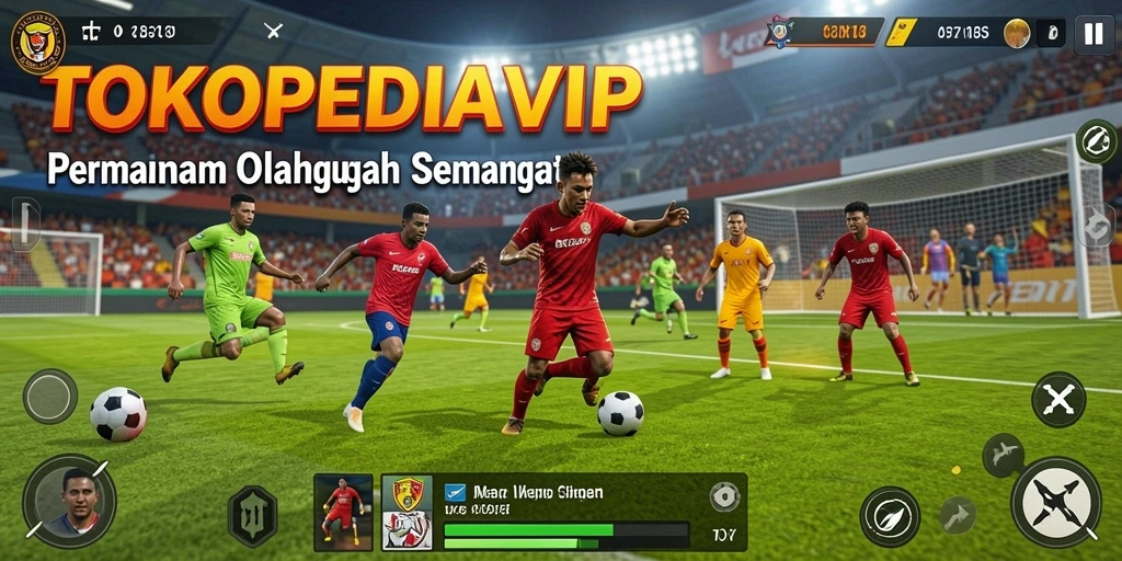 Tampilan gameplay olahraga yang seru dan interaktif.